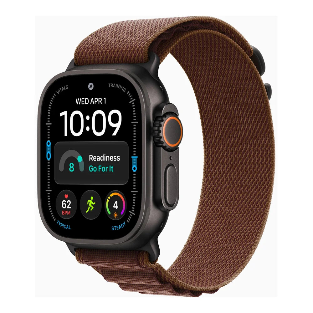 Apple Watch Ultra 4 49mm GPS + Cellular – Black Titanium, Burgundy Alpine Loop